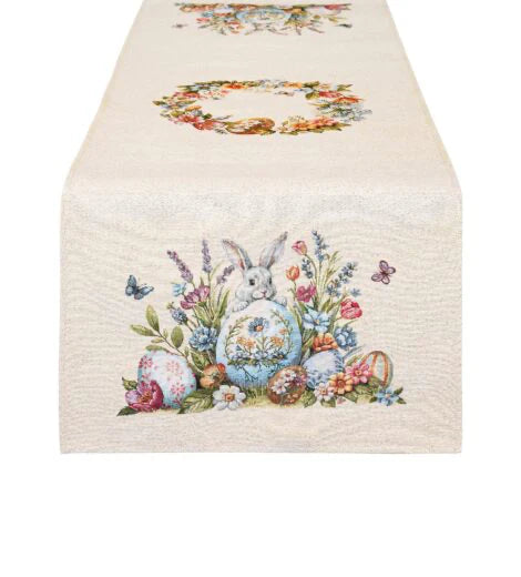 Runner "Il Giardino" Jacquard Nuvole di Stoffa