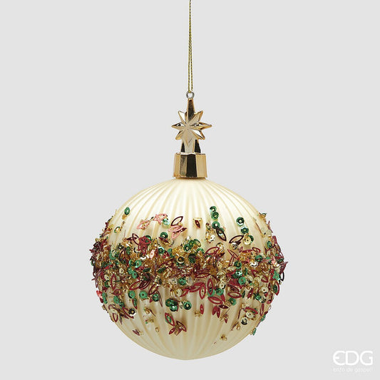 Addobbo palla Milleperle con perline EDG diam 10