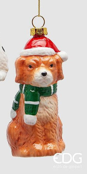 Addobbo cane per albero EDG h 10 cm