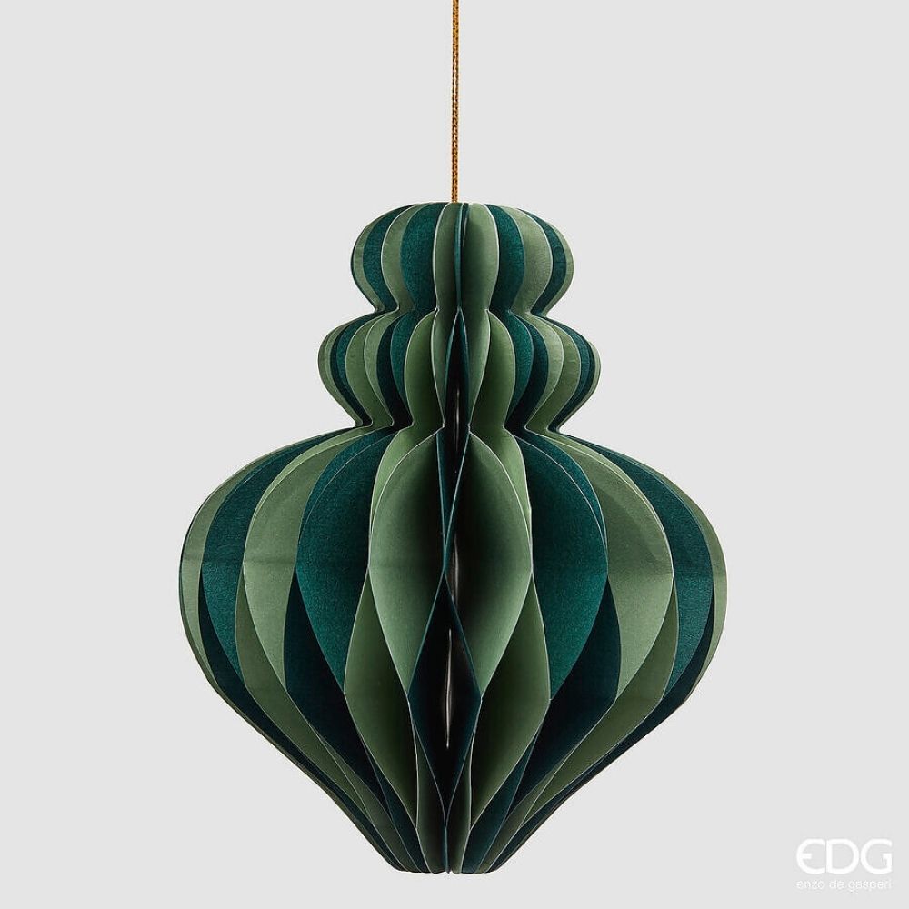 Addobbo trottola origami EDG h 15 cm diam 12