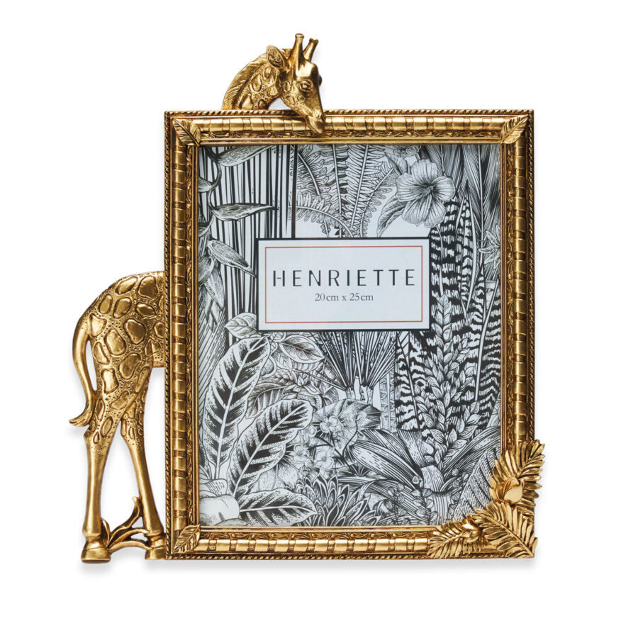 Cornice portafoto Giraffa oro Henriette