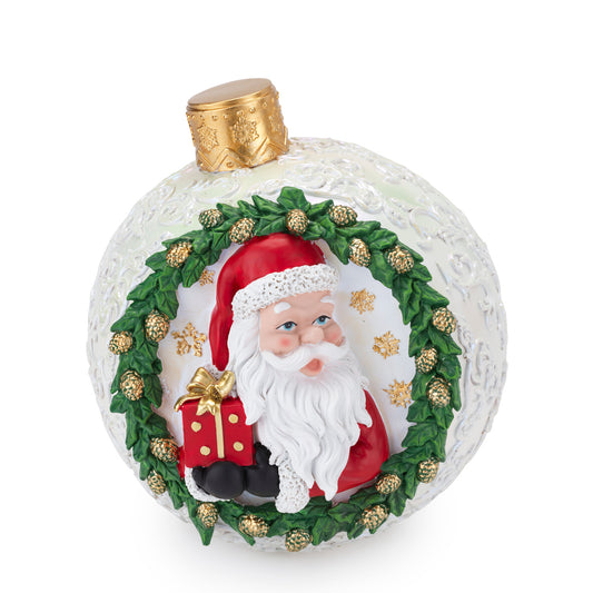 Sfera Babbo Natale Perla "Rosso Natale Henriette