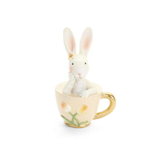 Deco resina conigli teiera/tazza Nuvole di Stoffa