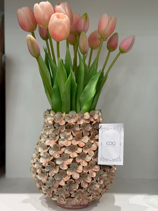 EDG Enzo De Gasperi Vaso Ortensia bombato