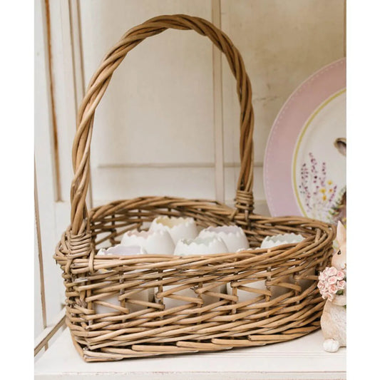 Cestino Vimini a forma di cuore