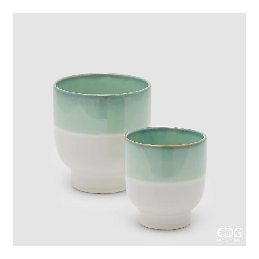 Vaso cachepot nuance con piede