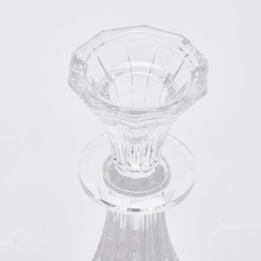 Portacandela Crystal sinuoso