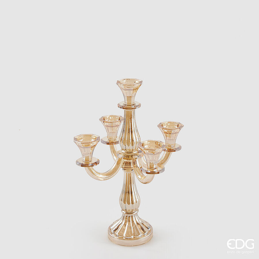 Portacandela Crystal x5