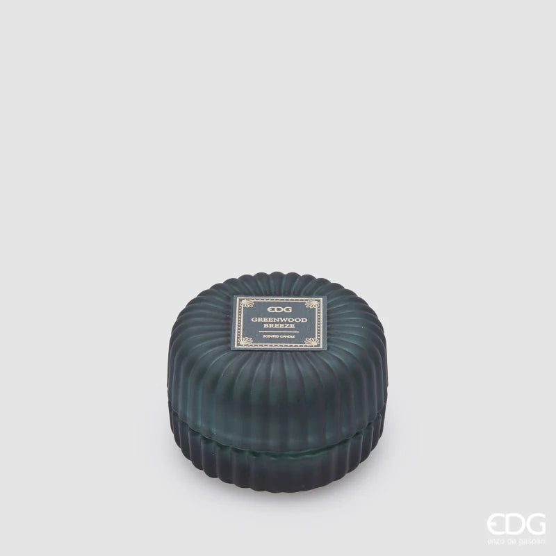 Candela Jasmine con profumo in contenitore di vetro rotondo EDG