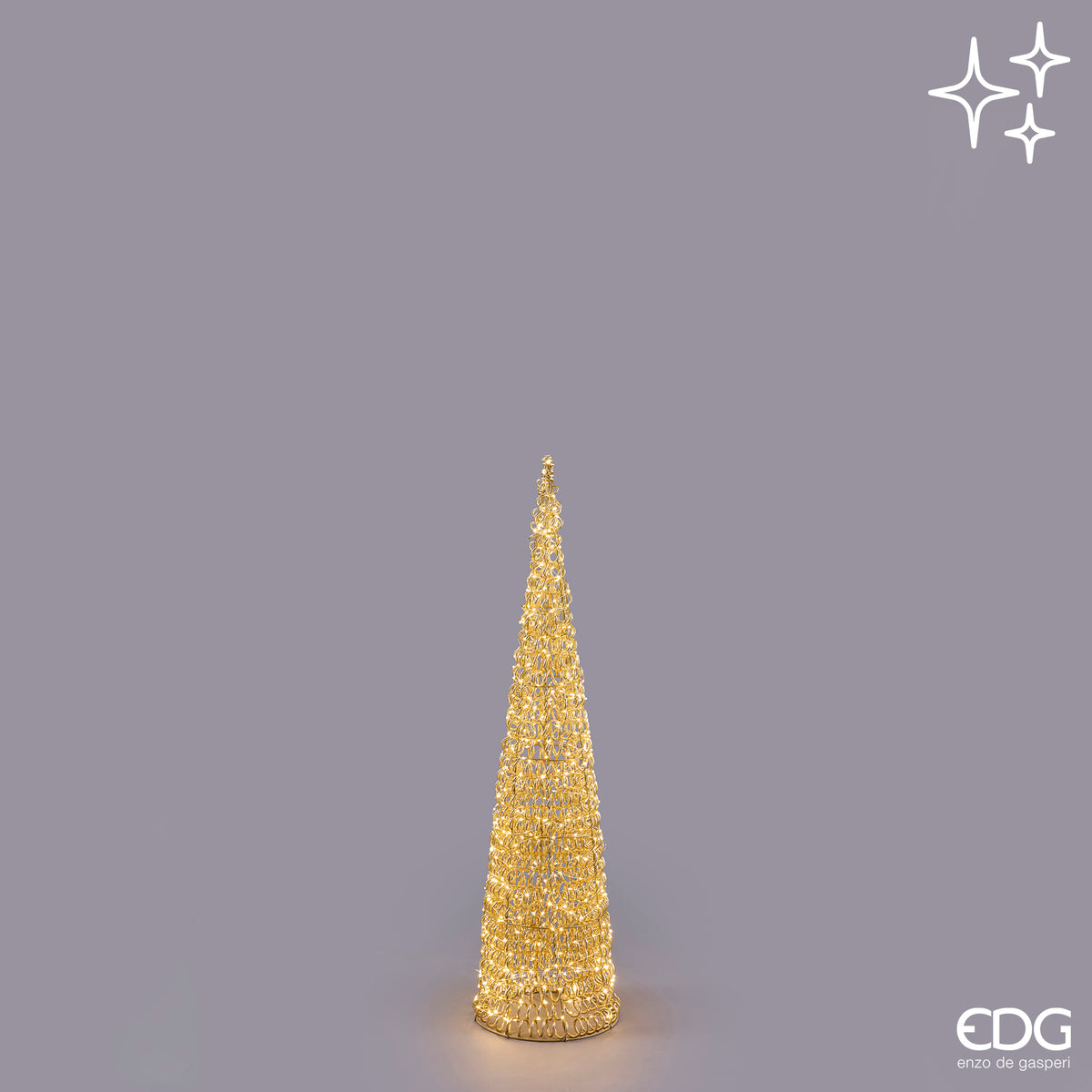 Albero led Curly Cono Enzo De Gasperi H.120 cm