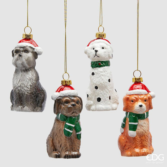 Addobbo cane per albero EDG h 10 cm