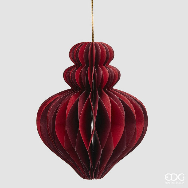 Addobbo trottola origami EDG h 15 cm diam 12