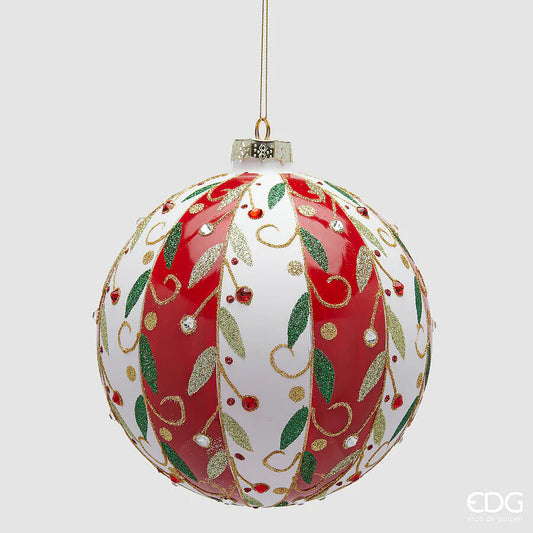 Addobbo palla Fasce Vischio EDG 3 dimensioni