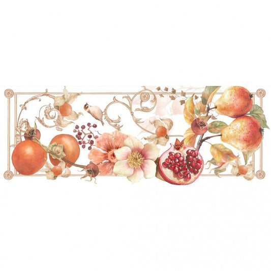 Runner con gala Persimmon Blanc Mariclò