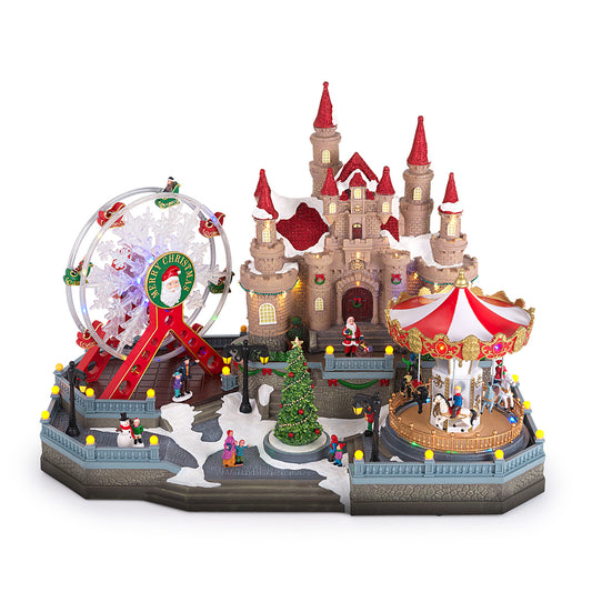 Villaggio Castello con luci,musica e movimento "Villaggi" Henriette