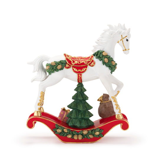 Cavallo a dondolo "Rosso Natale" Henriette