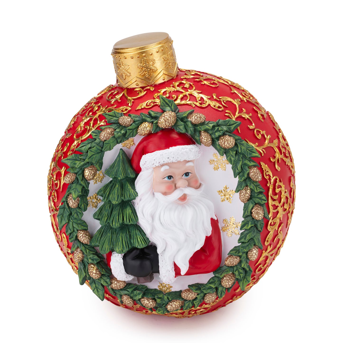 Sfera Babbo Natale rossa "Rosso Natale" Henriette