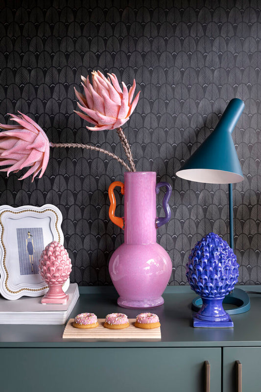 Vaso rosa "Sfumature " Henriette