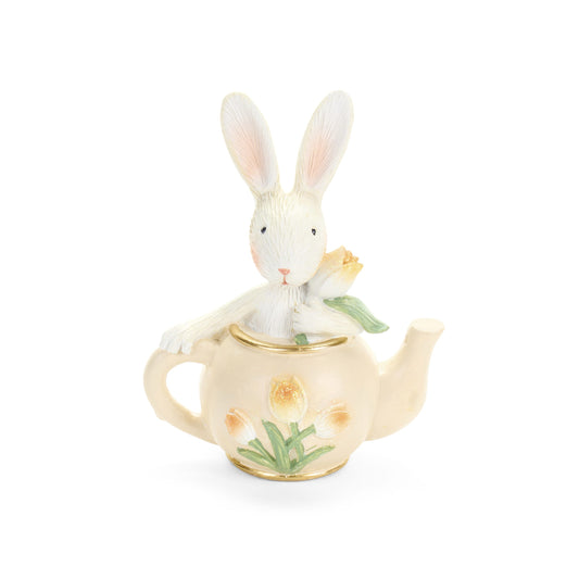 Deco resina conigli teiera/tazza Nuvole di Stoffa