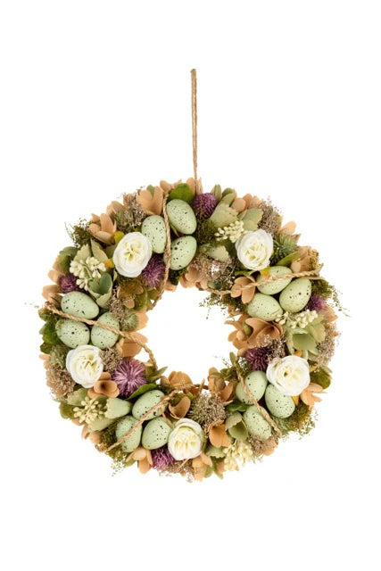 Ghirlanda pasquale Nuvole di Stoffa