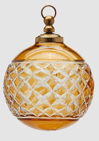 Addobbo palla intagli in vetro EDG diam 10
