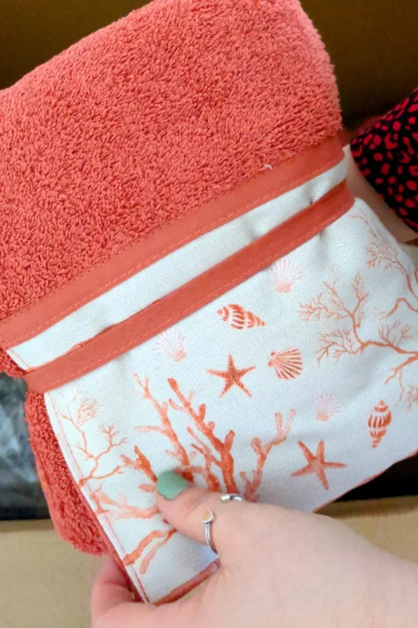 Set spugne bagno Corallo