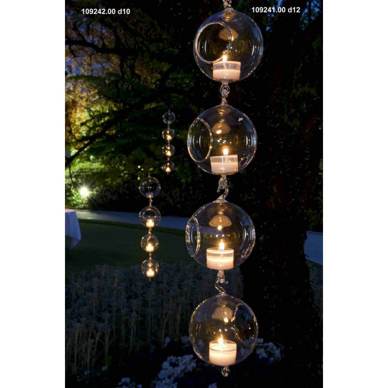 Portacandela da appendere in borosilicato