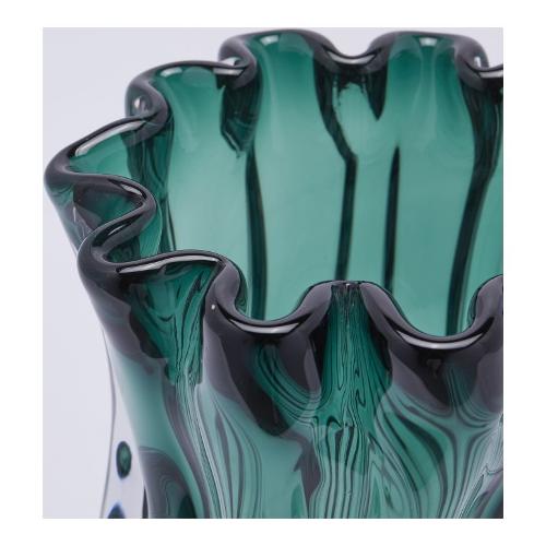 Vaso vetro blu Fluido