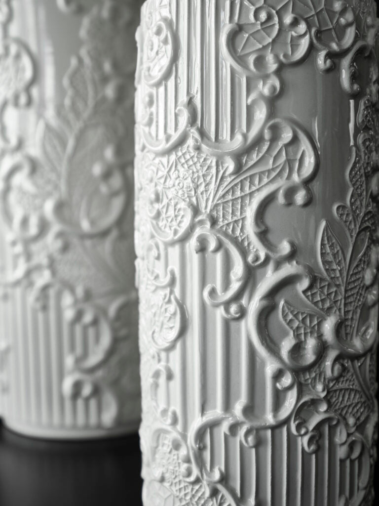 Vaso cilindrico Dentelle rosa