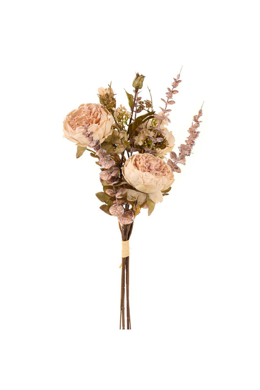 Mazzo Fiori Peonie Crema