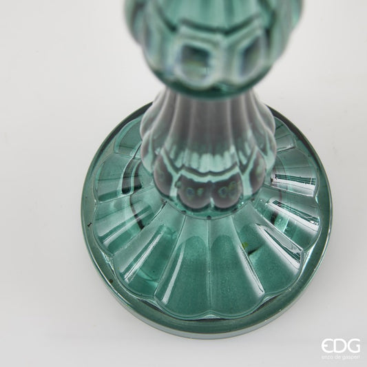 Portacandela Crystal sinuoso h 31