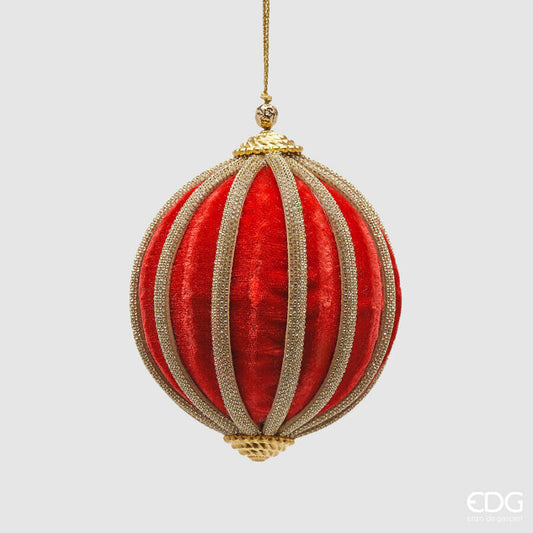 Addobbo palla velluto spicchi