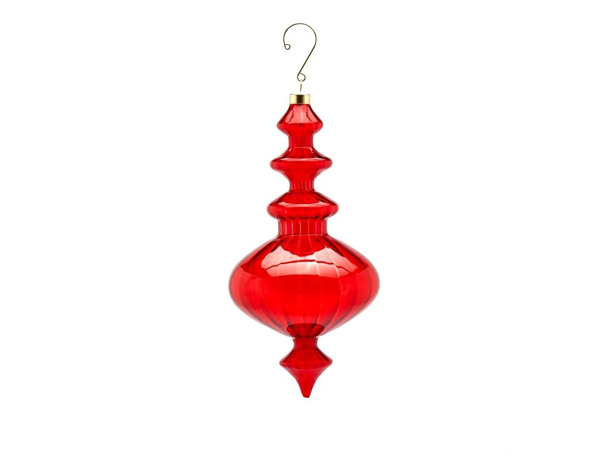 Decoro Trottola Edg vetro rosso D.11 C 3