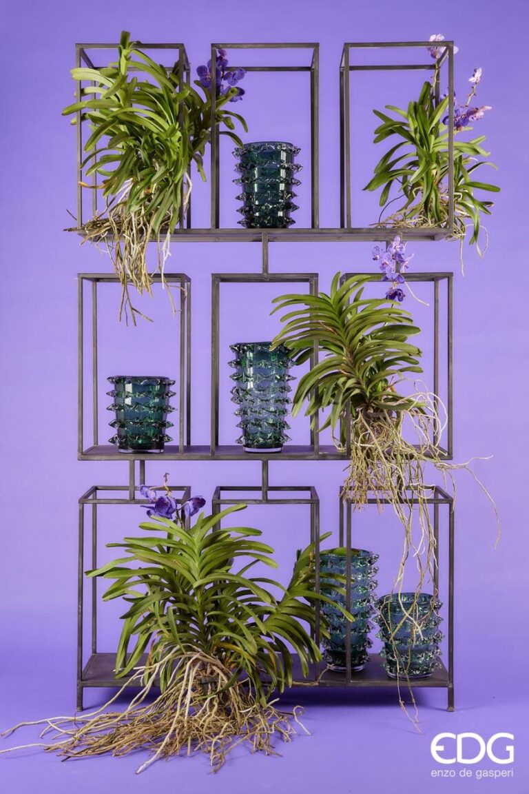 Vaso vetro punte verde