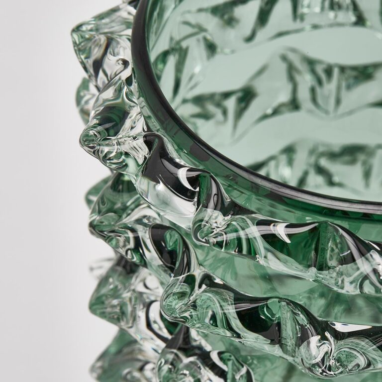 Vaso vetro punte verde