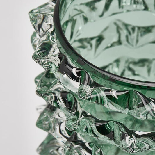 Vaso vetro punte verde