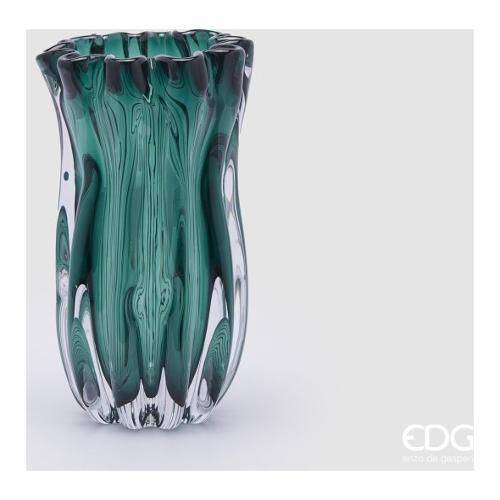 Vaso vetro blu Fluido