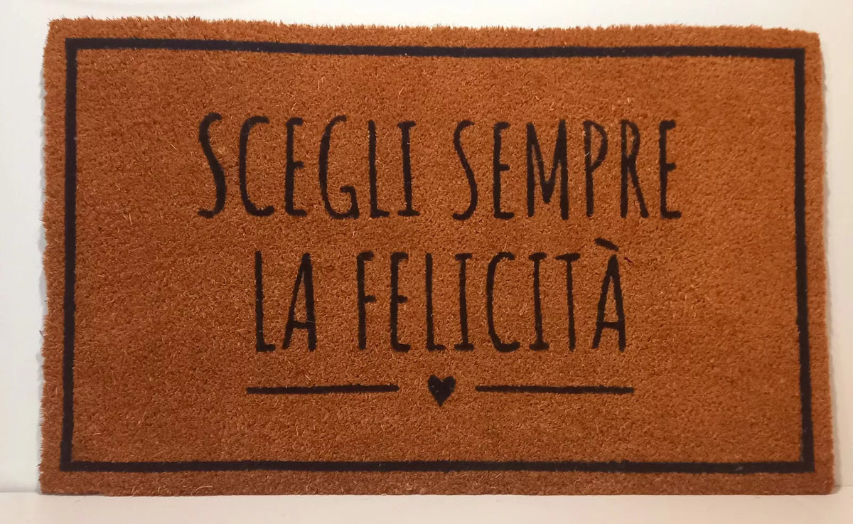 Zerbino con scritte
